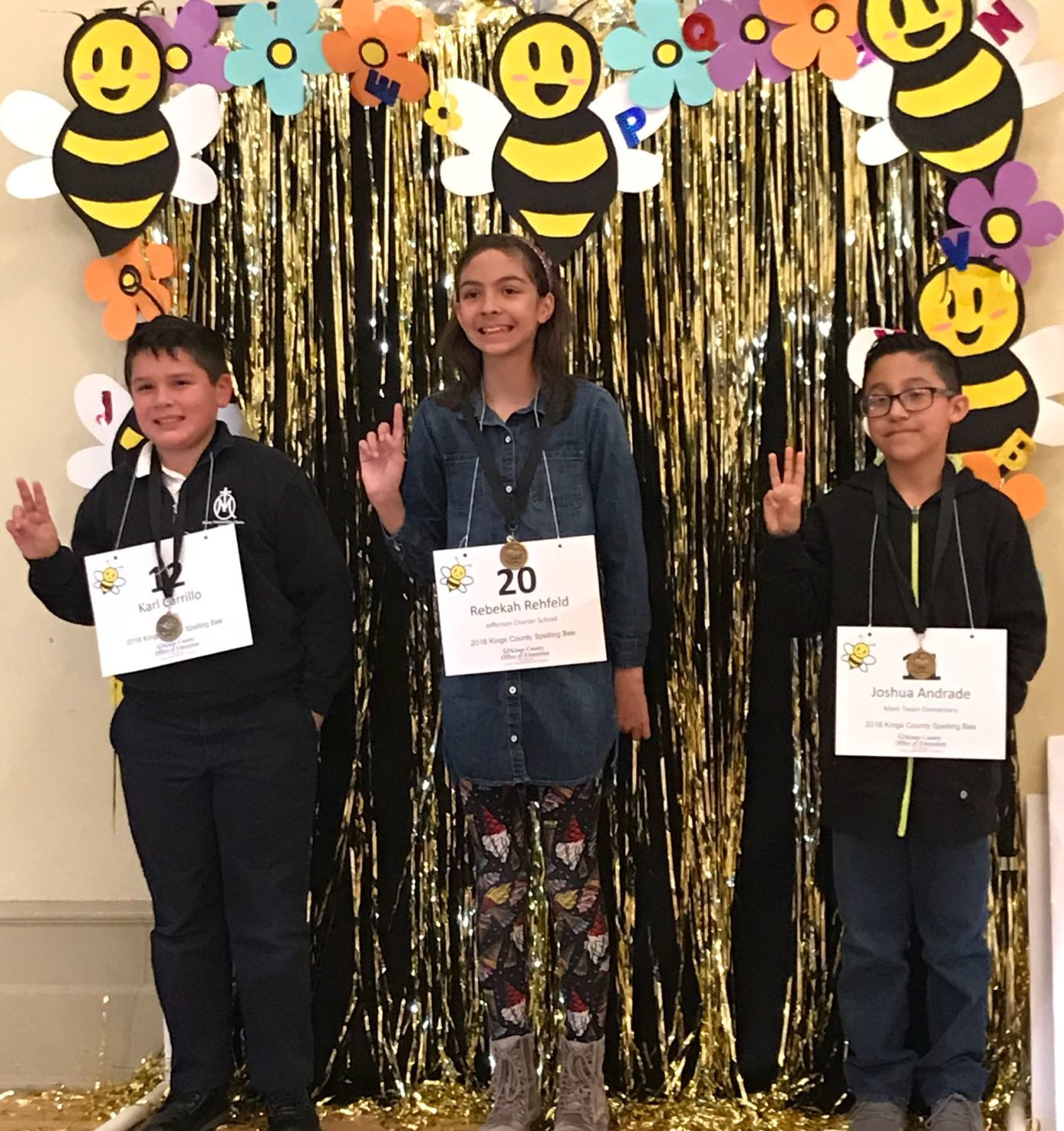 4th grade spelling bee winners